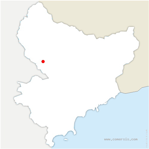 carte de localisation de Croix-sur-Roudoule