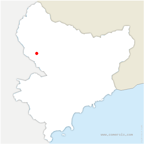 carte de localisation de Daluis