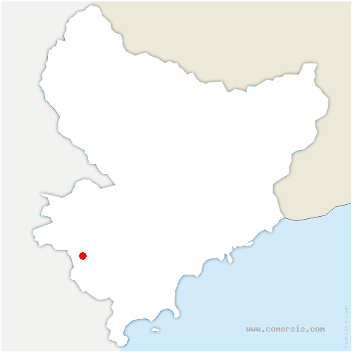 carte de localisation de Escragnolles