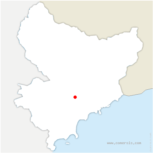 carte de localisation de Gattières