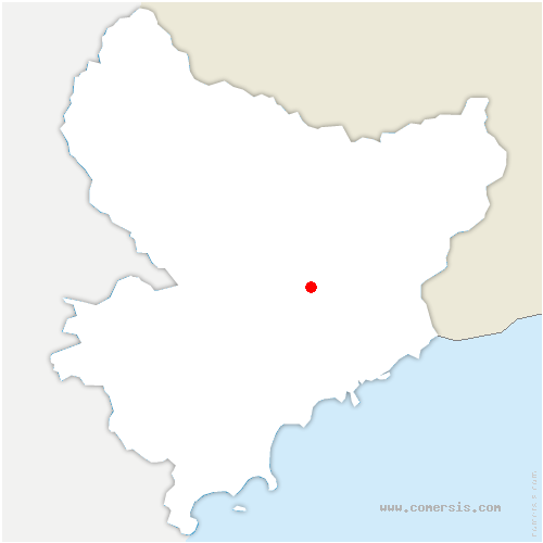 carte de localisation de Levens