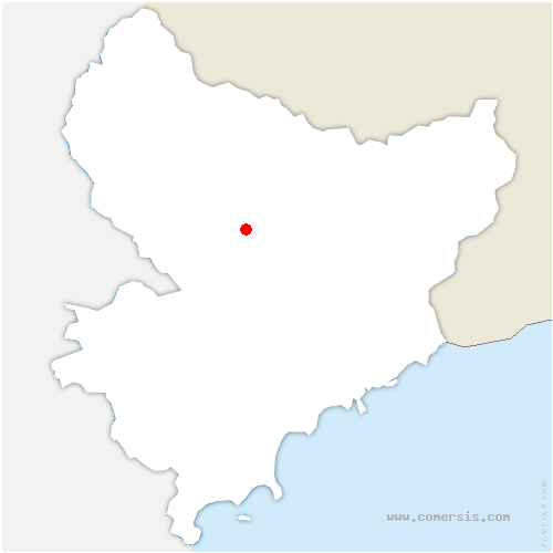 carte de localisation de Massoins
