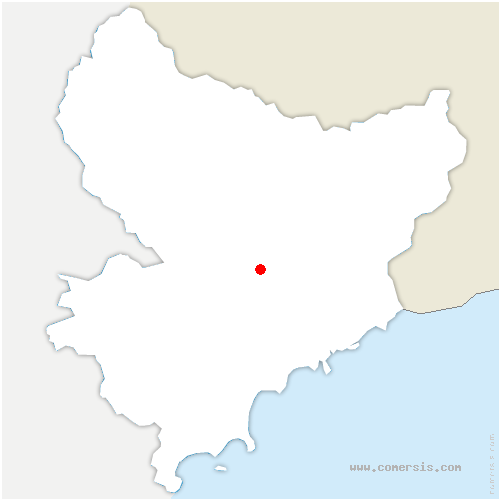 carte de localisation de Revest-les-Roches