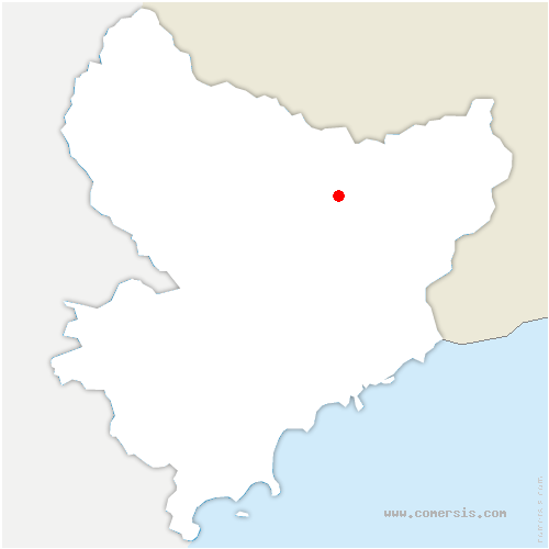 carte de localisation de Roquebillière