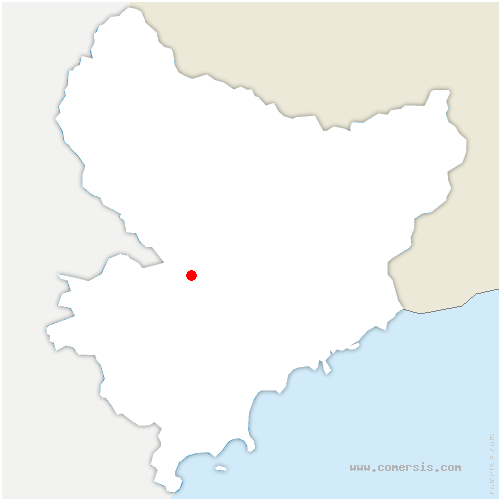 carte de localisation de Roquestéron-Grasse