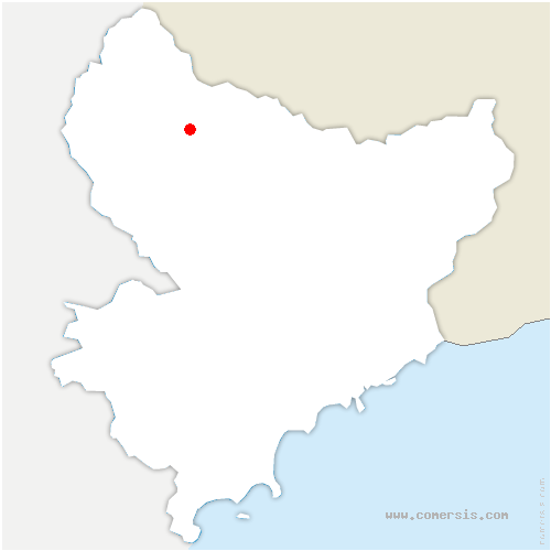 carte de localisation de Roubion