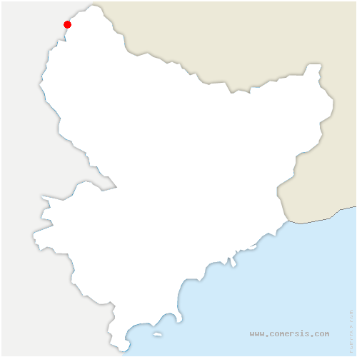 carte de localisation de Saint-Dalmas-le-Selvage