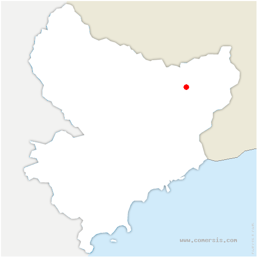 carte de localisation de Saorge