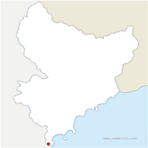 carte de localisation de Théoule-sur-Mer