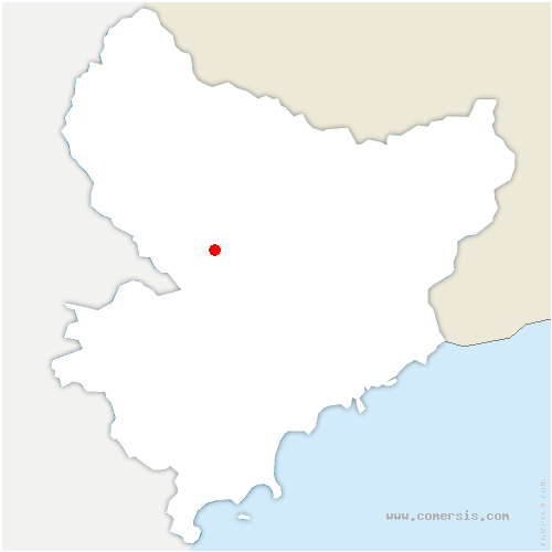 carte de localisation de Touët-sur-Var
