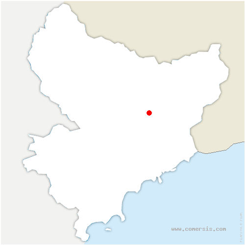 carte de localisation de Utelle