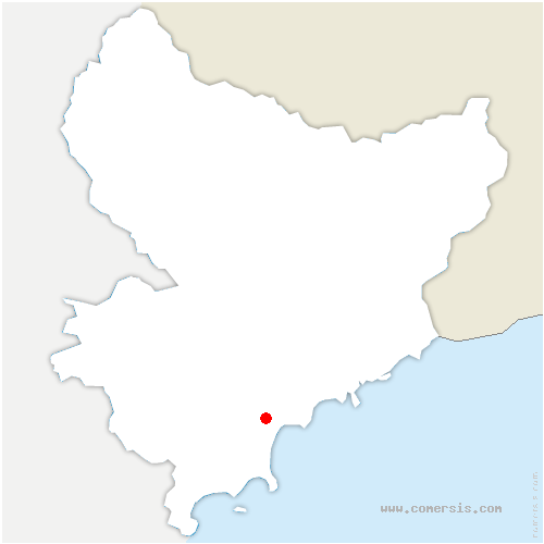 carte de localisation de Villeneuve-Loubet