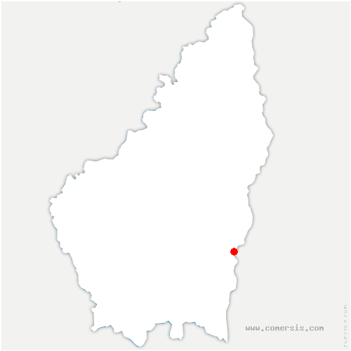 carte de localisation d'Alleyrac