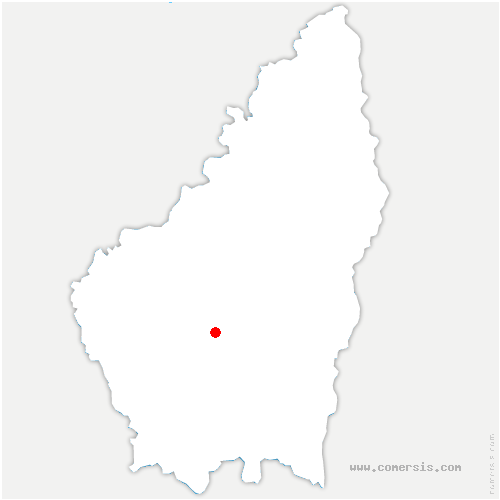 carte de localisation d'Alleyras