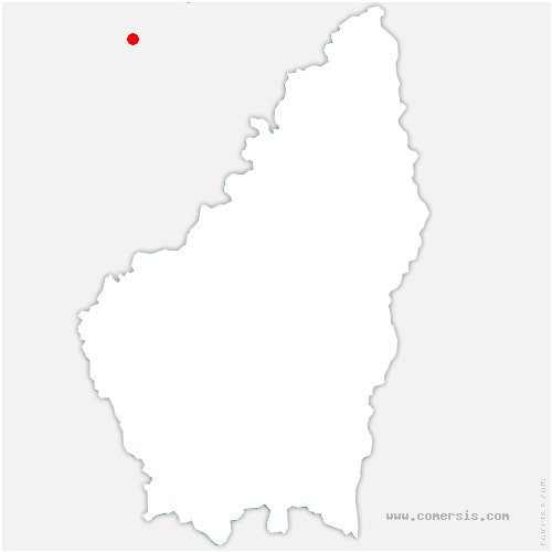 carte de localisation d'Andancette