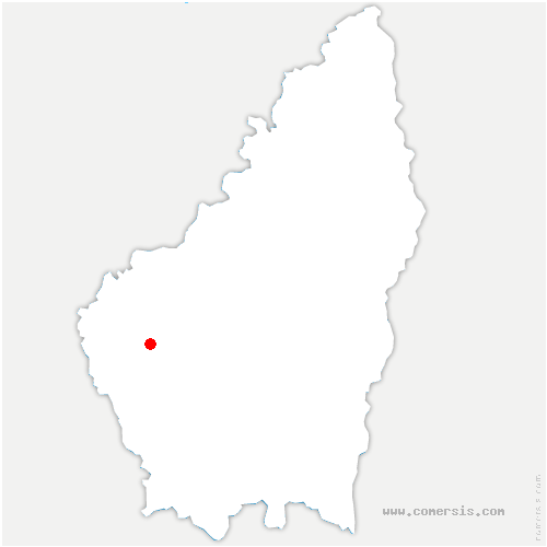 carte de localisation de Astet