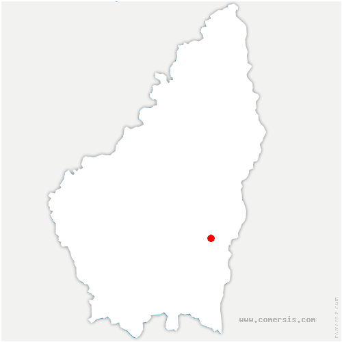 carte de localisation de Aubignas