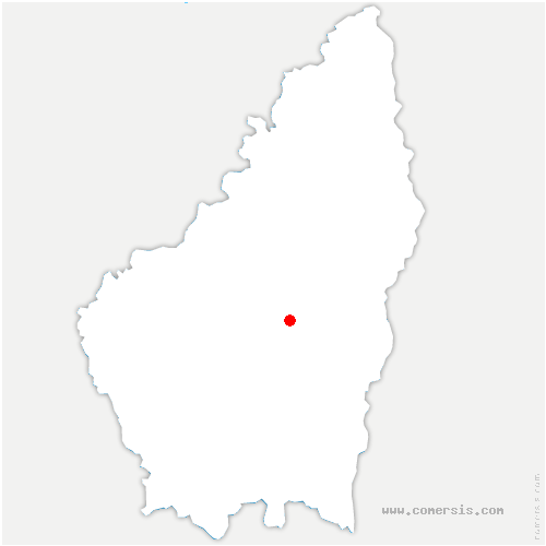 carte de localisation de Bains
