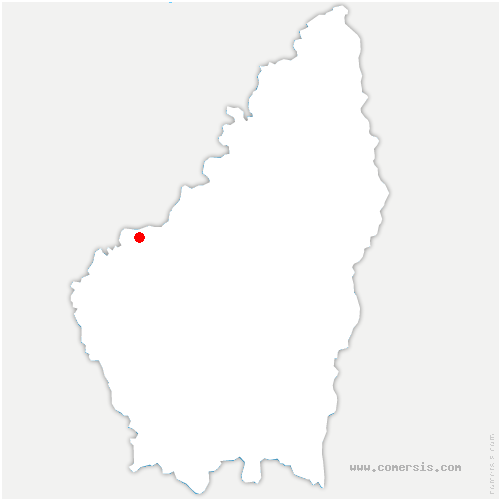 carte de localisation de Béage