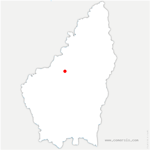 carte de localisation de Beaufort-sur-Gervanne