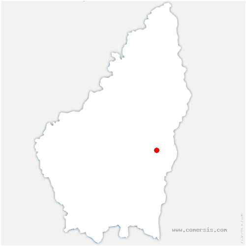 carte de localisation de Beaumont-en-Diois