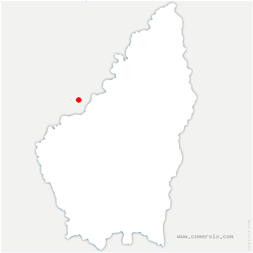 carte de localisation de Beaumont-lès-Valence