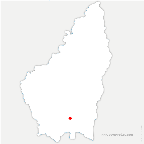 carte de localisation de Beauvoisin