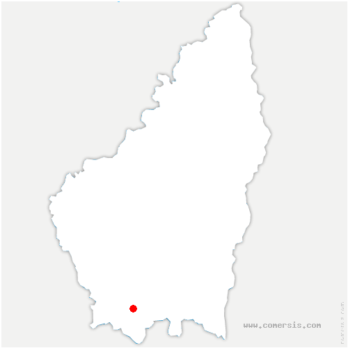carte de localisation de Berrias-et-Casteljau