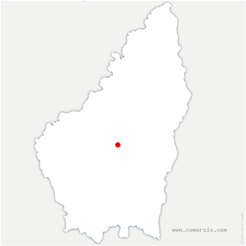 carte de localisation de Bézaudun-sur-Bîne