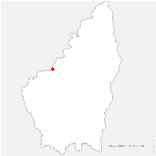 carte de localisation de Borée