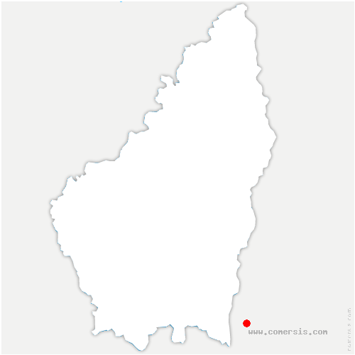 carte de localisation de Bourg-Argental