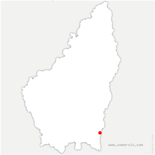carte de localisation de Bourg-Saint-Andéol
