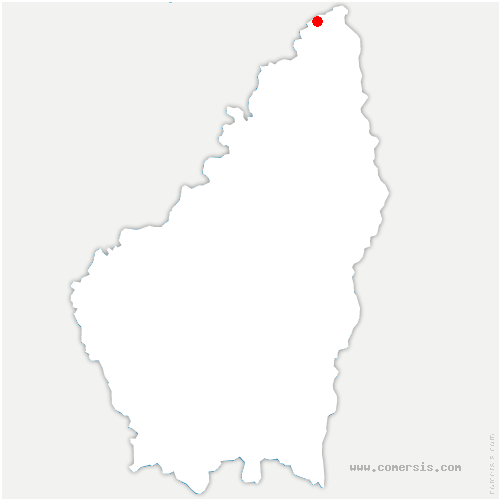carte de localisation de Brossainc