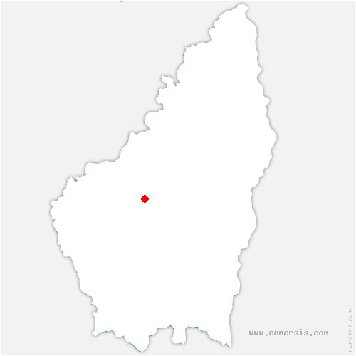 carte de localisation de Burzet