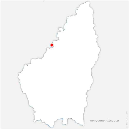 carte de localisation de Châteaudouble