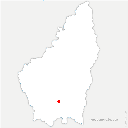 carte de localisation de Châteauneuf-de-Bordette