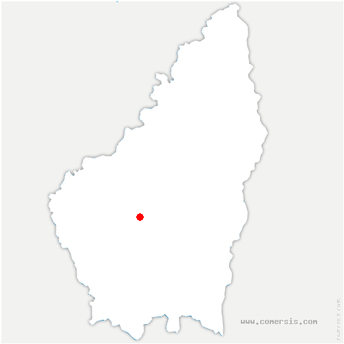 carte de localisation de Comps