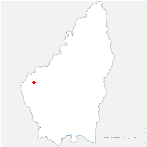 carte de localisation de la Coucourde