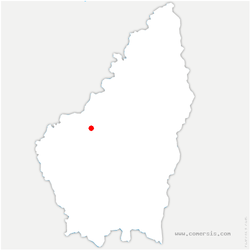 carte de localisation de Crest