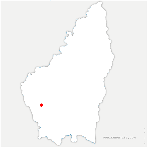 carte de localisation de Dompnac