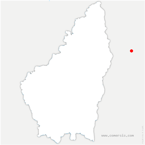 carte de localisation de Dunières