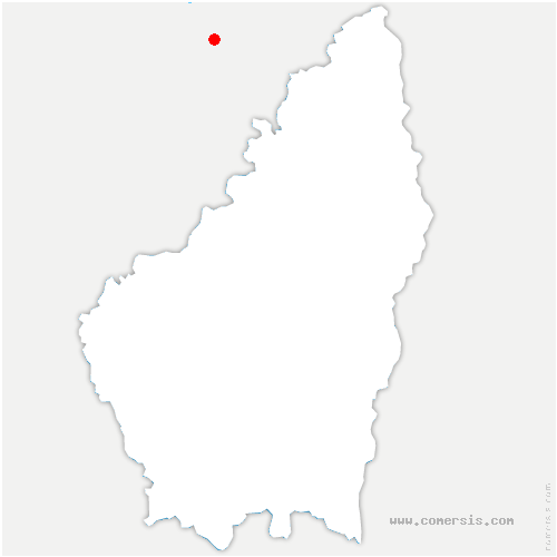 carte de localisation d'Hauterives