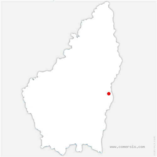 carte de localisation de Lantriac