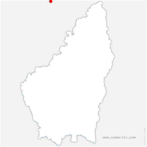 carte de localisation de Lapeyrouse-Mornay