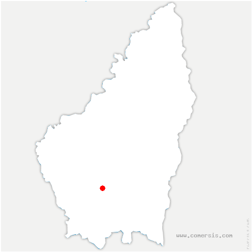 carte de localisation de Largentière