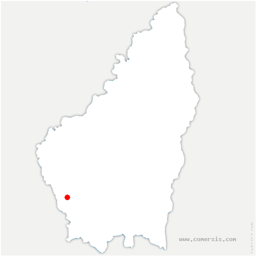 carte de localisation de Malarce-sur-la-Thines