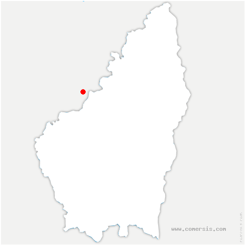 carte de localisation de Malissard