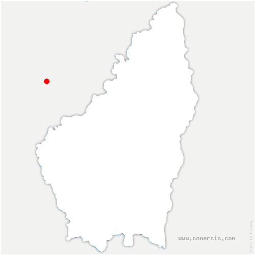 carte de localisation de Moidieu-Détourbe