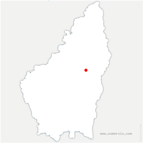 carte de localisation de Molières-Glandaz