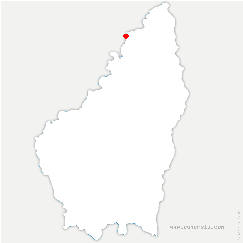 carte de localisation de Monestier